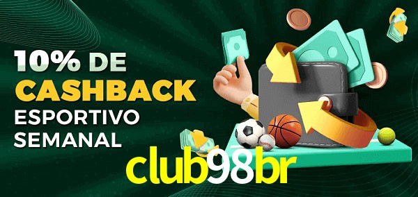 10% de bônus de cashback na club98br